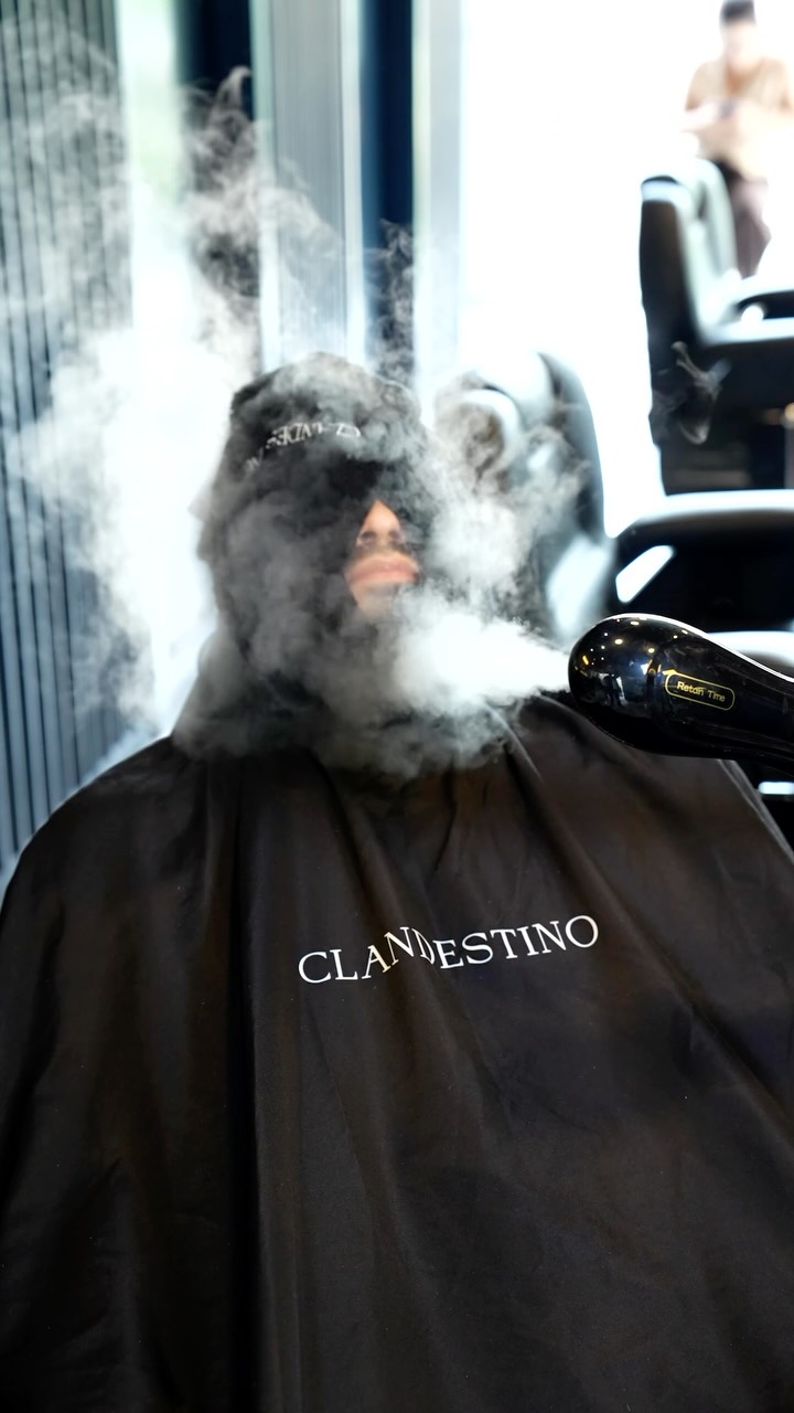 Ritual de vapor para el cuidado de la barba